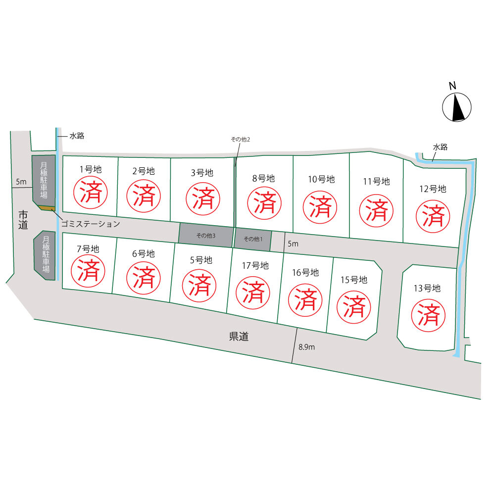 アイタウン川部-区画図