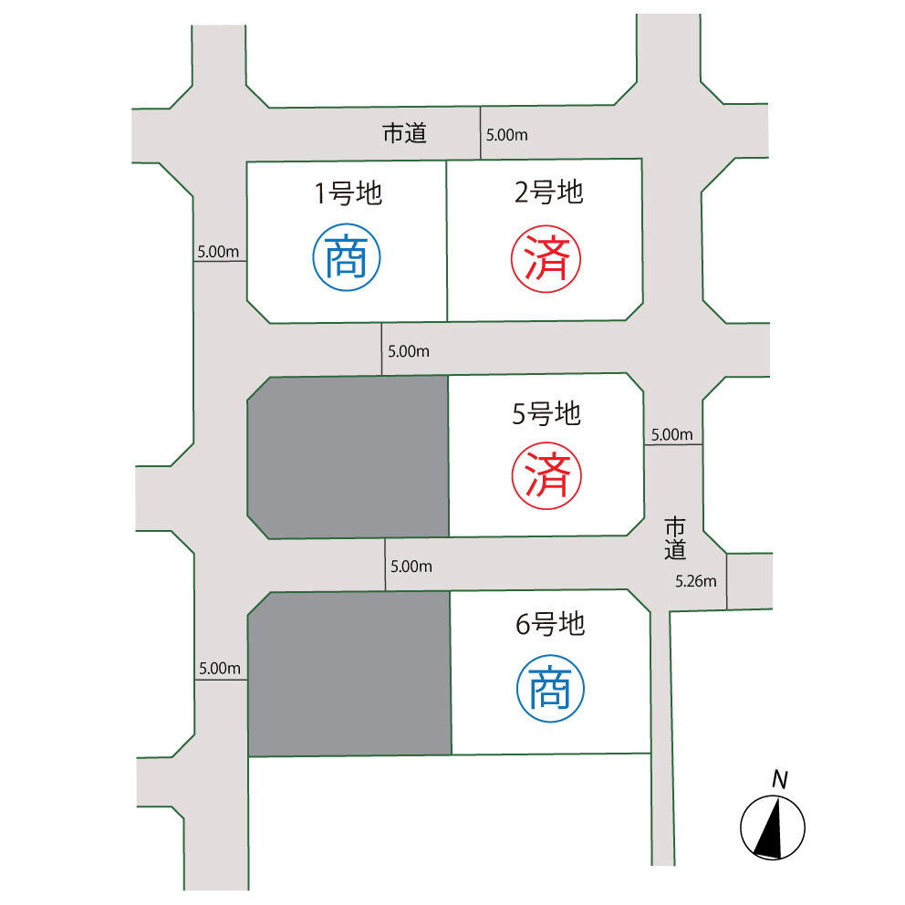 ルーツガーデン上林-区画図