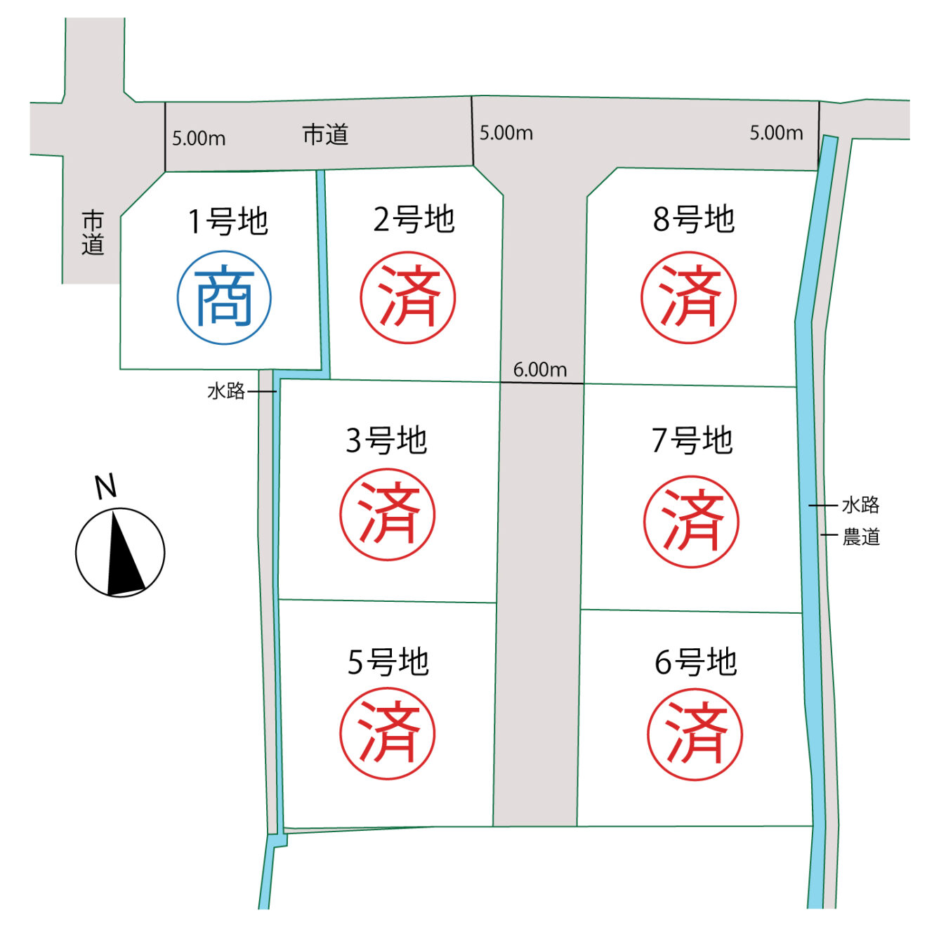 クレアガーデン檀紙Ⅱ-区画図