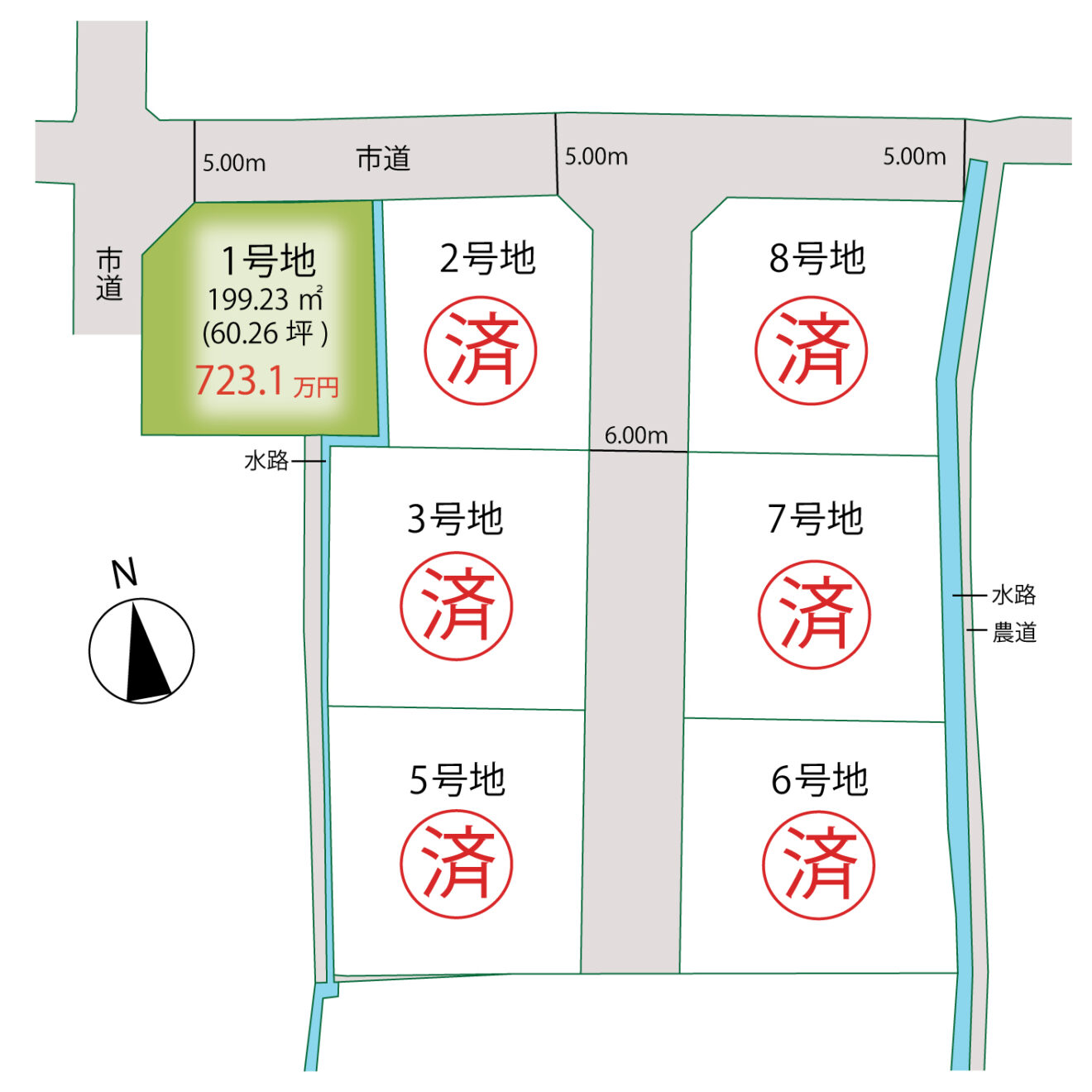 クレアガーデン檀紙Ⅱ-区画図
