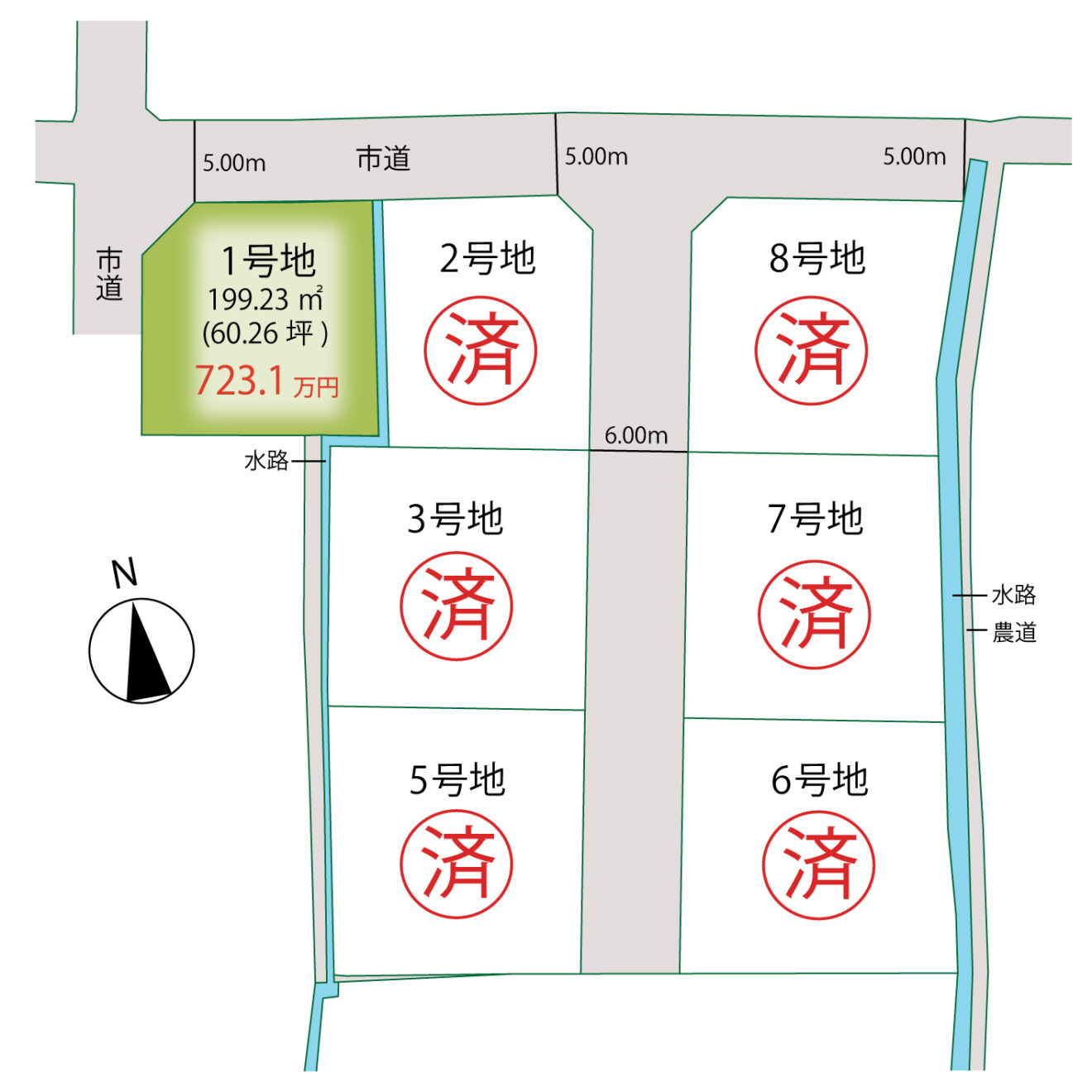 クレアガーデン檀紙Ⅱ-区画図