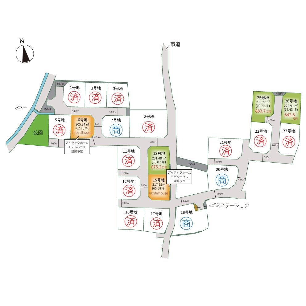 3アイタウン飯田 区画図-