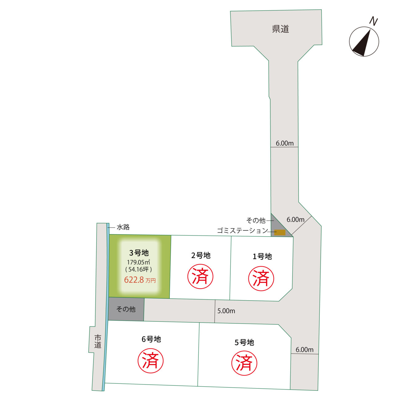 ルーツガーデン善通寺 区画図