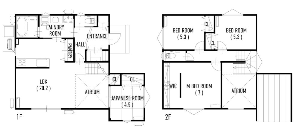 1号地間取り図