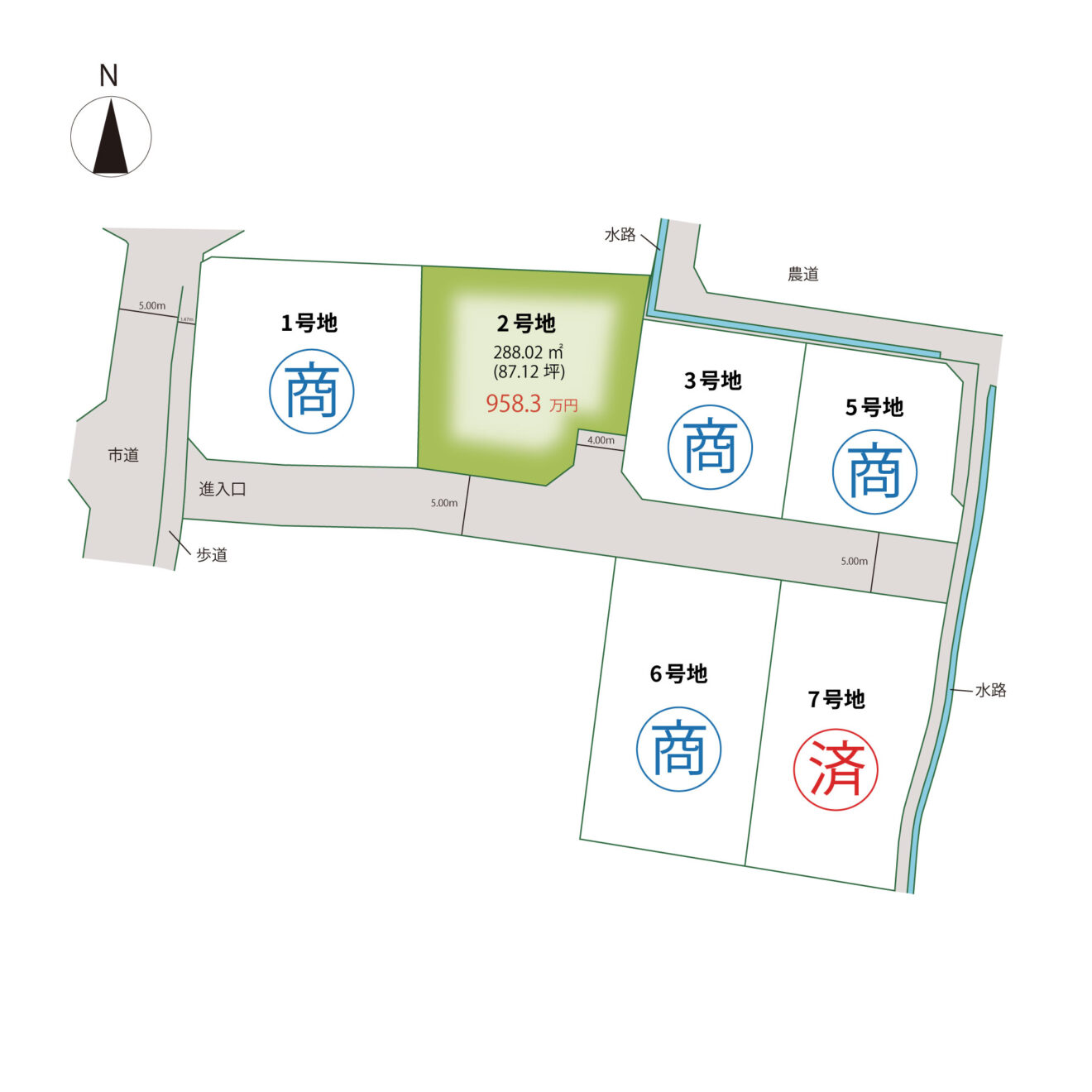 アイタウン大野 区画図